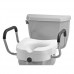 5 inch Raised Toilet Seat with Arms & Lock 